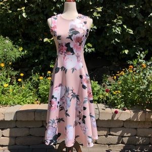 Calvin Klein Pink Flower Maxi Dress